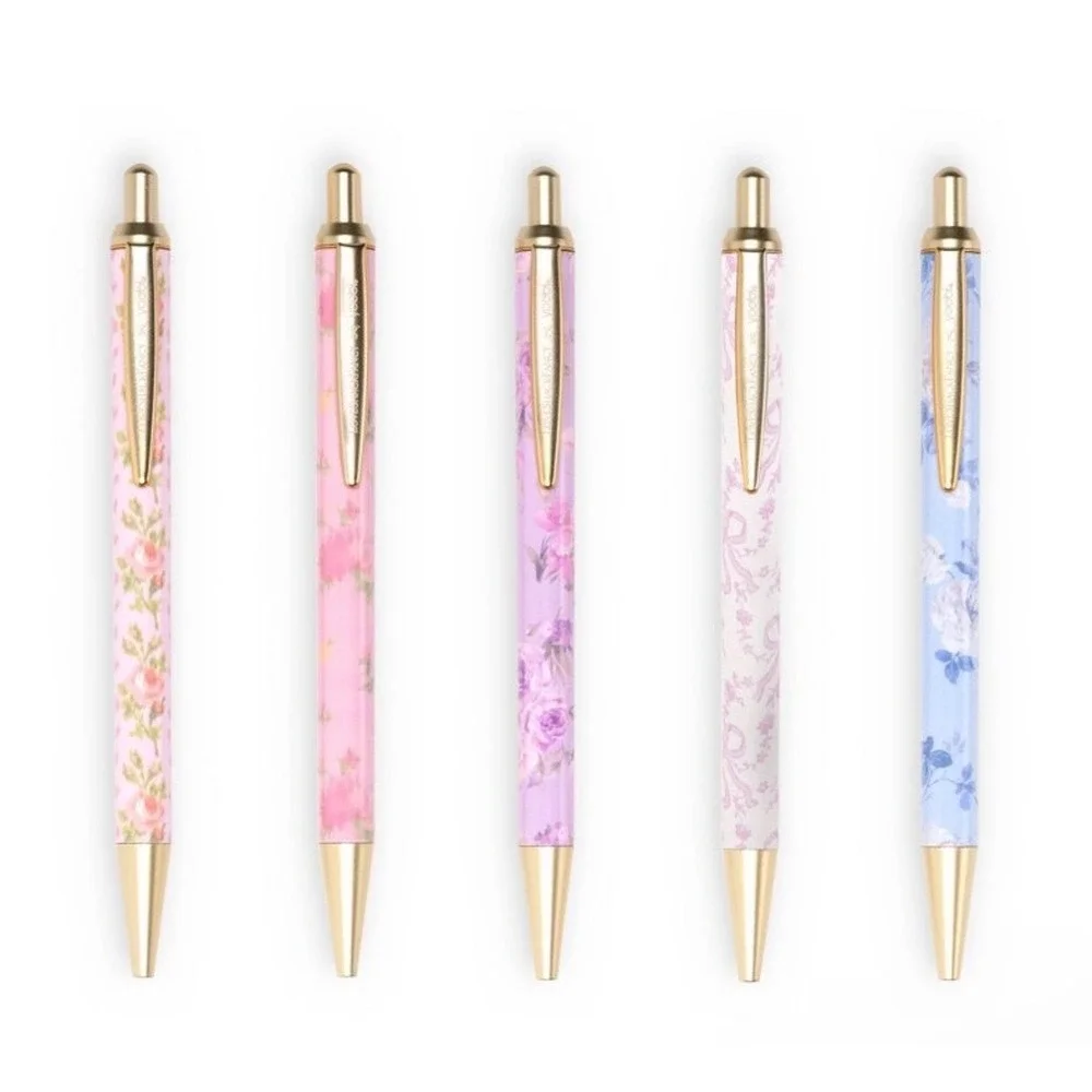 LoveShackFancy x Yoobi Pen and Pencil Set Floral Cottagecore Writing Supplies